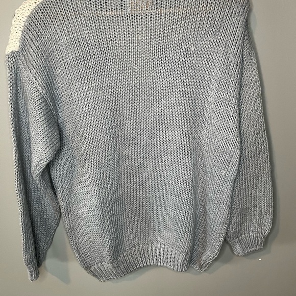 Huntington Ridge x Vintage 90s Knitted By Hand Heart Tassel Folk Sweater - Picture 9 of 11